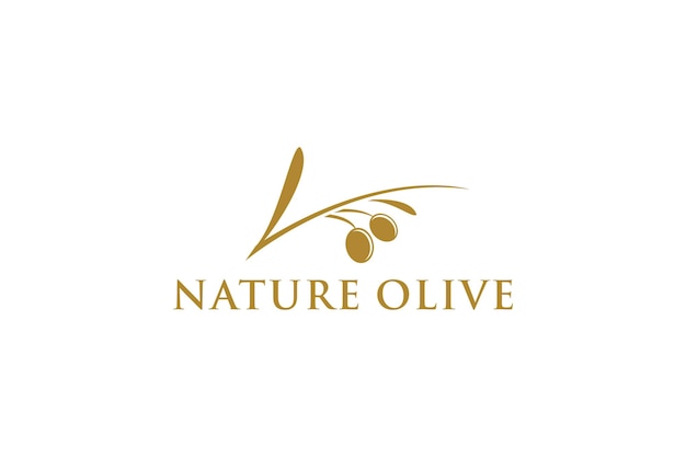 Vector aceite de oliva logo comida hierba naturaleza, hoja verde naturaleza fruta planta orgánica icono símbolo.