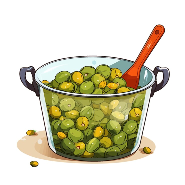 Vector aceitunas colocadas