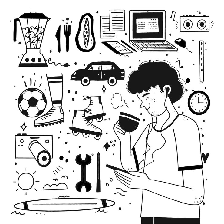 Acerca de mi concepto con pasatiempos e intereses.