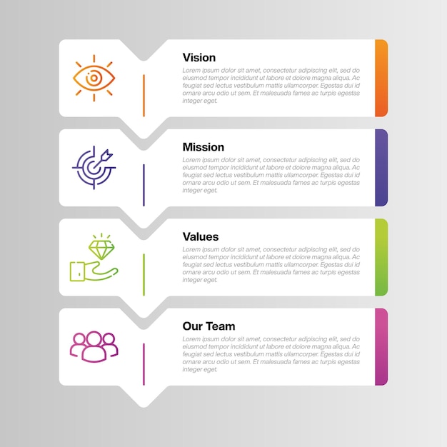 Acerca de la plantilla de diseño infográfico de la empresa