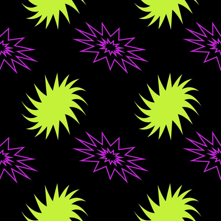 Vector acid rave psicodélico trippy de patrones sin fisuras