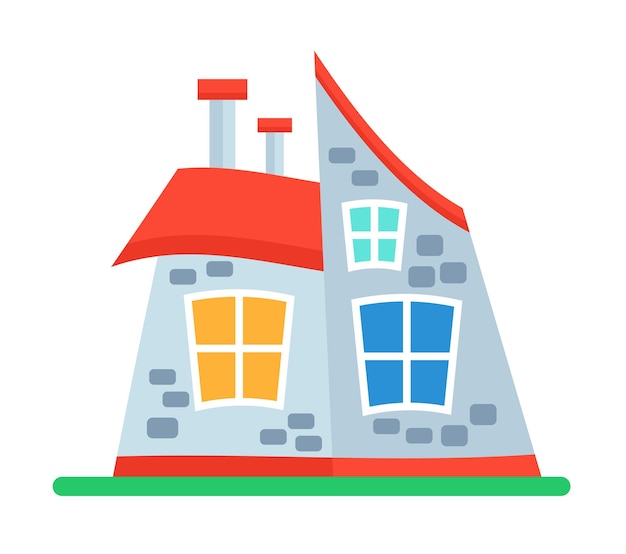Acogedora casa de pueblo de dibujos animados