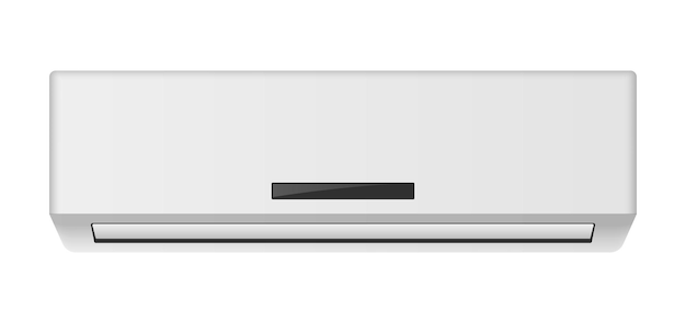 Vector acondicionador de aire aislado sobre fondo blanco ilustración vectorial
