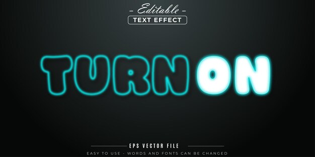 Activar el efecto de texto editable