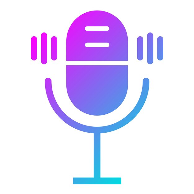 Activar el micrófono Ilustración del diseño del icono vectorial