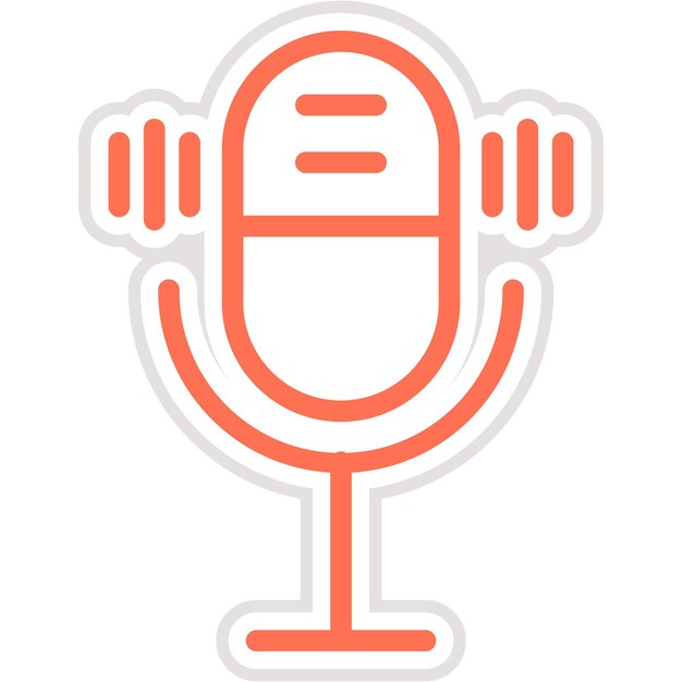 Activar el micrófono Ilustración del diseño del icono vectorial