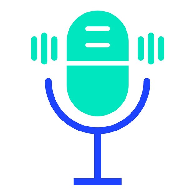 Activar el micrófono Ilustración del diseño del icono vectorial