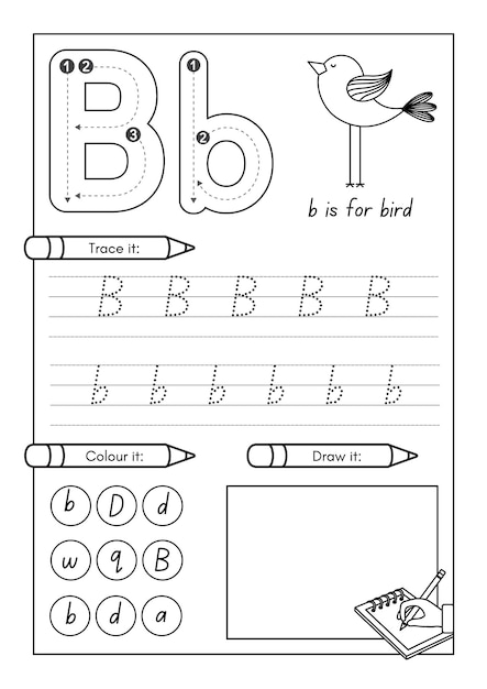 Actividad de escritura para niños