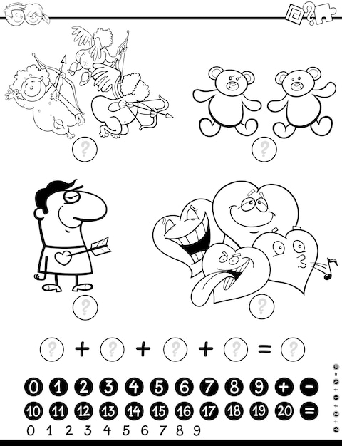 actividad matemática para colorear