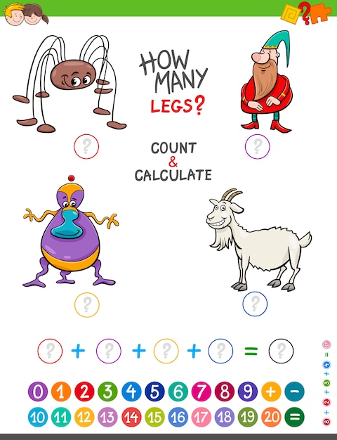actividad matemática para niños