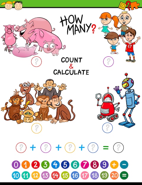 Actividad matemática para niños