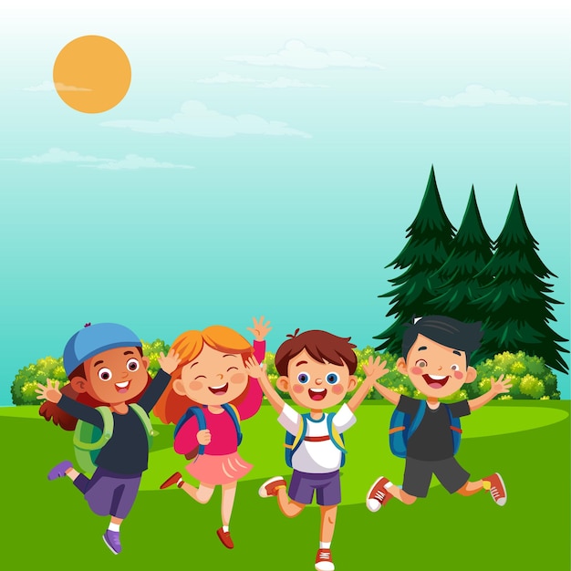 Actividad para niños que corren