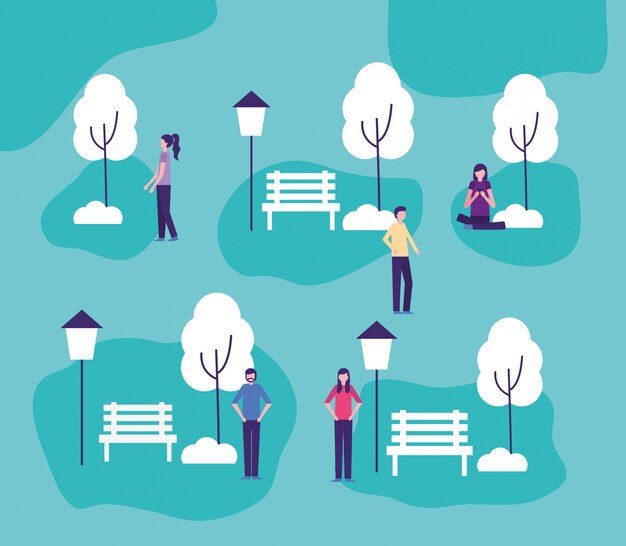 Actividad de personas de la comunidad.