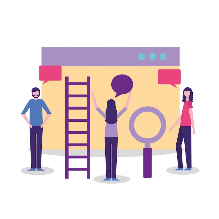 Vector actividad de personas de la comunidad.