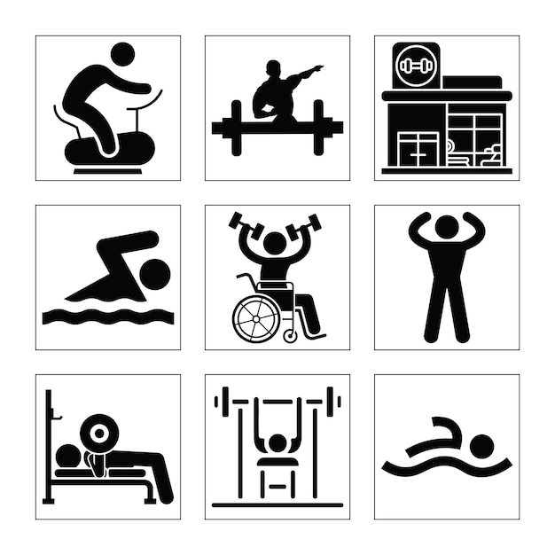 Actividades de gimnasia y acondicionamiento físico Natación Ciclismo Levantamiento de pesas y más