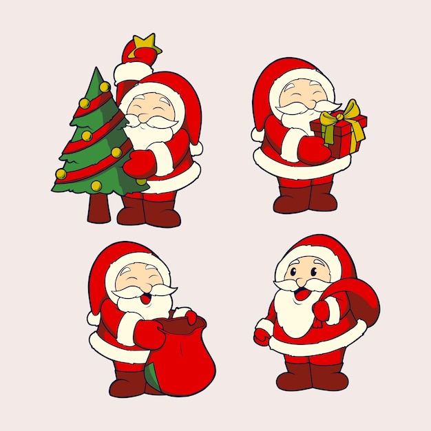 Activo de diseño Arte vectorial de Santa Claus