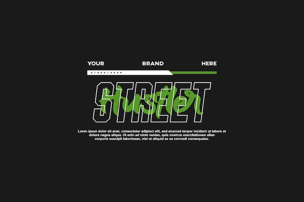 activo de plantilla moderna de streetwear