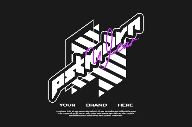 activo de plantilla moderna de streetwear