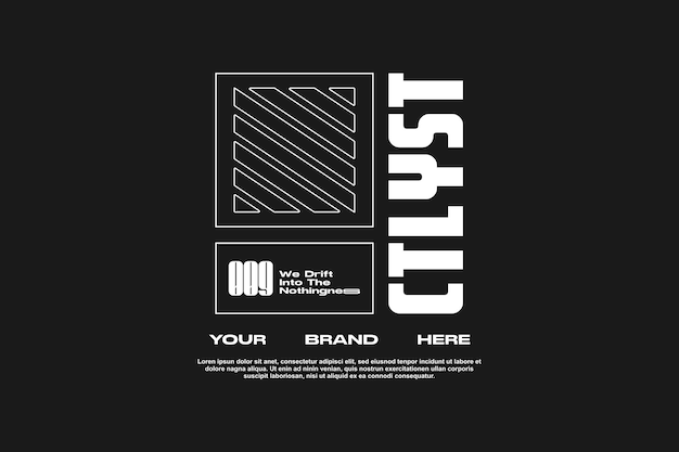 activo de plantilla moderna de streetwear