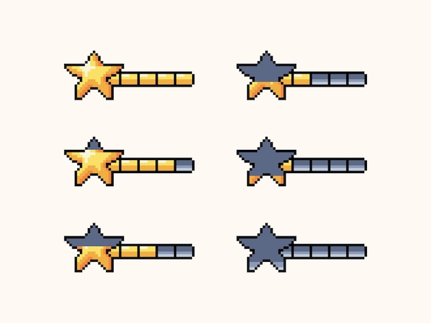 Activos del juego star pixel art