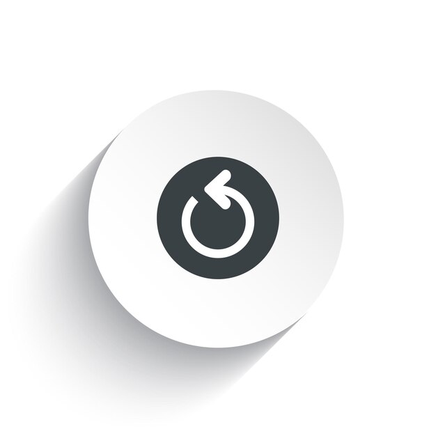 Una actualización de icono con el fondo del círculo más la sombra detrás de él