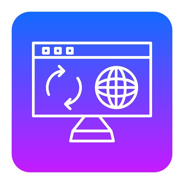 Actualización de la ilustración vectorial del sitio web