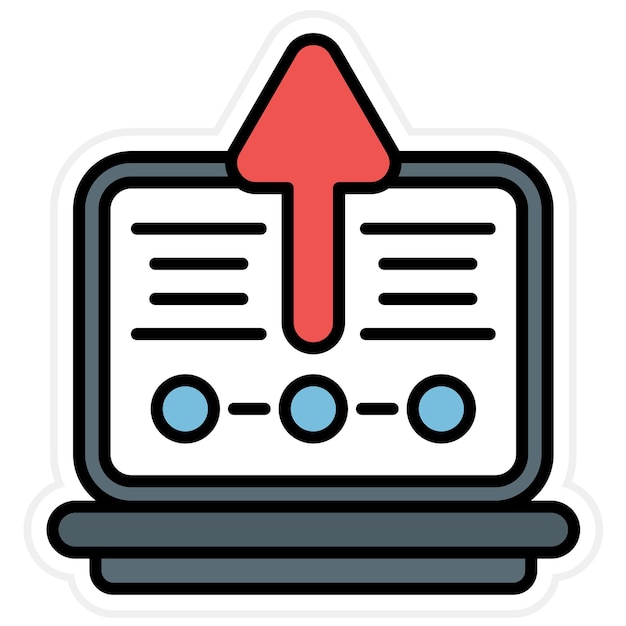 Actualización de la imagen vectorial del icono de la computadora portátil Se puede usar para Cyber Monday