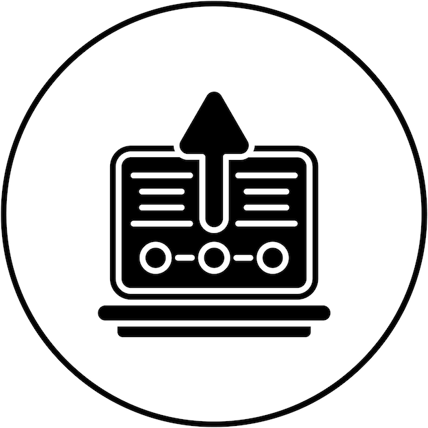 Actualización de la imagen vectorial del icono de la computadora portátil Se puede usar para Cyber Monday