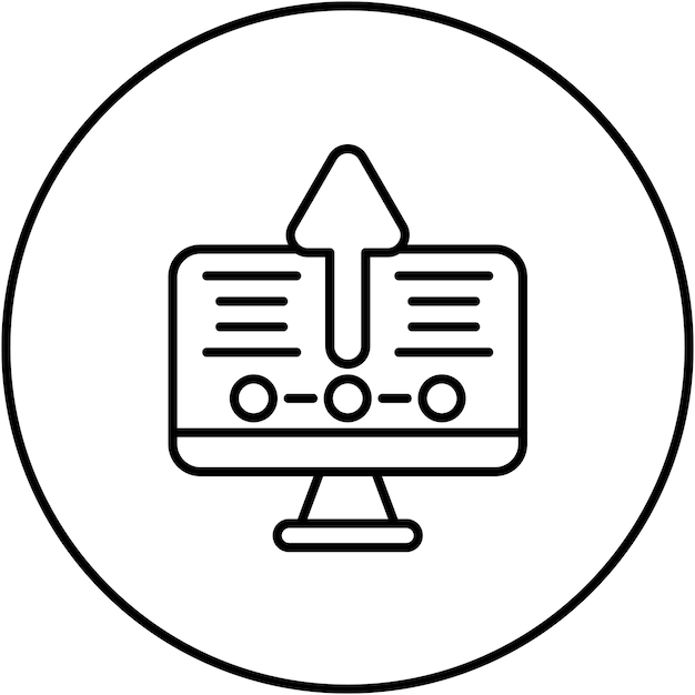 Actualización de la imagen vectorial del icono del escritorio Se puede usar para Cyber Monday