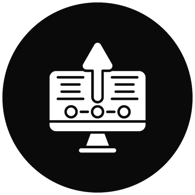 Actualización de la imagen vectorial del icono del escritorio Se puede usar para Cyber Monday
