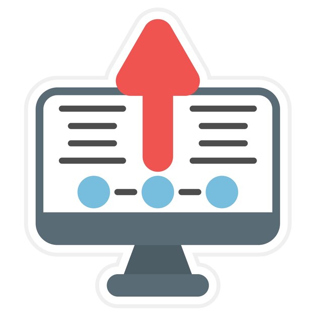 Actualización de la imagen vectorial del icono del escritorio Se puede usar para Cyber Monday