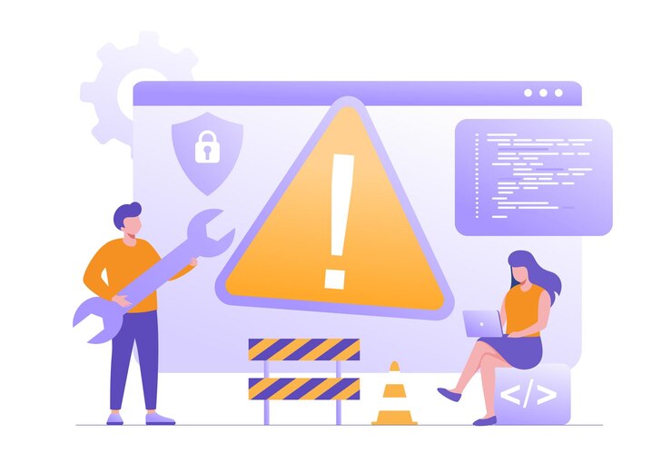 Vector actualización del sistema mantenimiento carga instalación de software tecnología aplicación de internet ilustración vectorial plana fondo de banner para página de aterrizaje sitio web