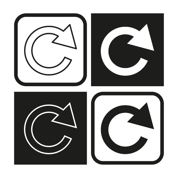 Actualizar conjunto de iconos Ilustración vectorial EPS 10 Imagen de archivo