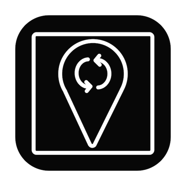 Actualizar la ilustración del vector de ubicación