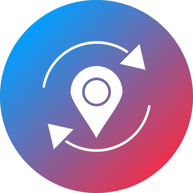 Actualizar la imagen vectorial del icono de ubicación Se puede utilizar para el mapa y la navegación