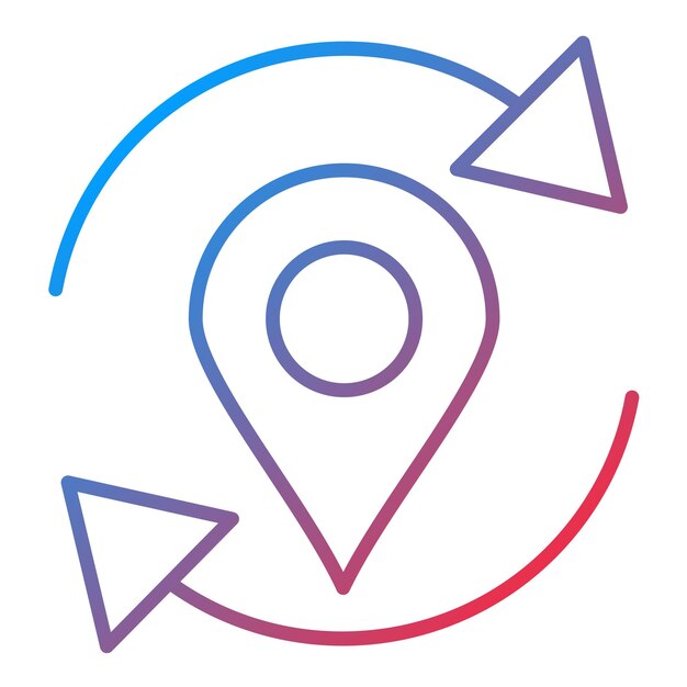 Actualizar la imagen vectorial del icono de ubicación Se puede utilizar para el mapa y la navegación