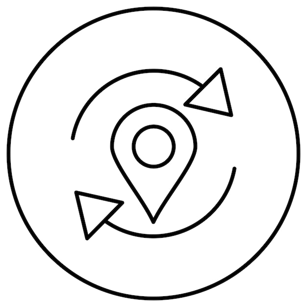 Actualizar la imagen vectorial del icono de ubicación Se puede utilizar para el mapa y la navegación