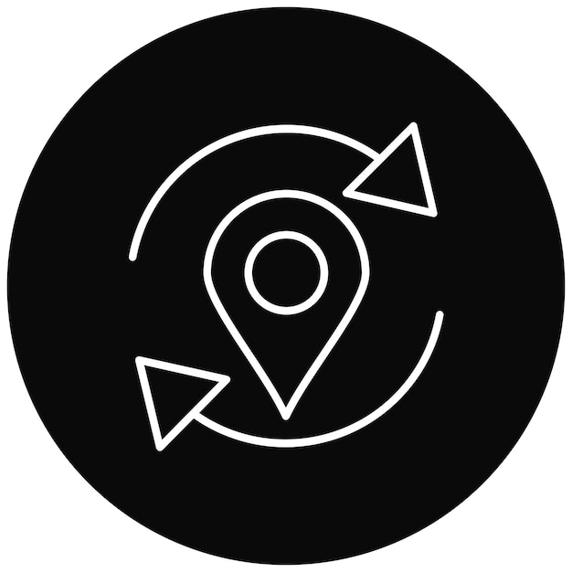 Actualizar la imagen vectorial del icono de ubicación Se puede utilizar para el mapa y la navegación