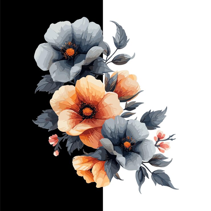 acuarela arte floral vectorial plantillas florales fondo floral con acuarela mejor floral