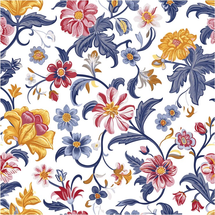 Acuarela floral arte vectorial plantillas florales fondo de flores