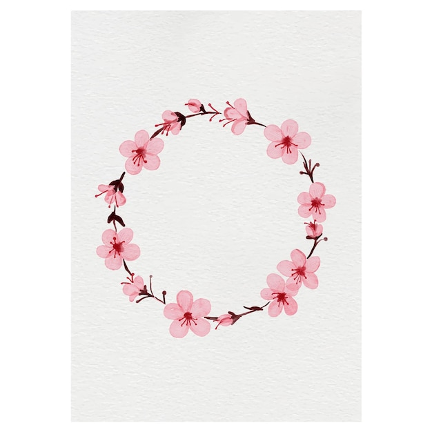 acuarela floral dibujada a mano