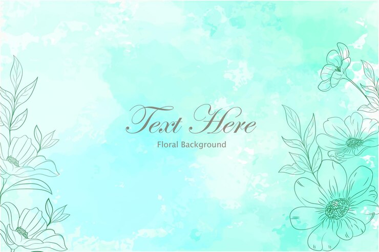 acuarela floral y hojas tarjeta de invitación de boda