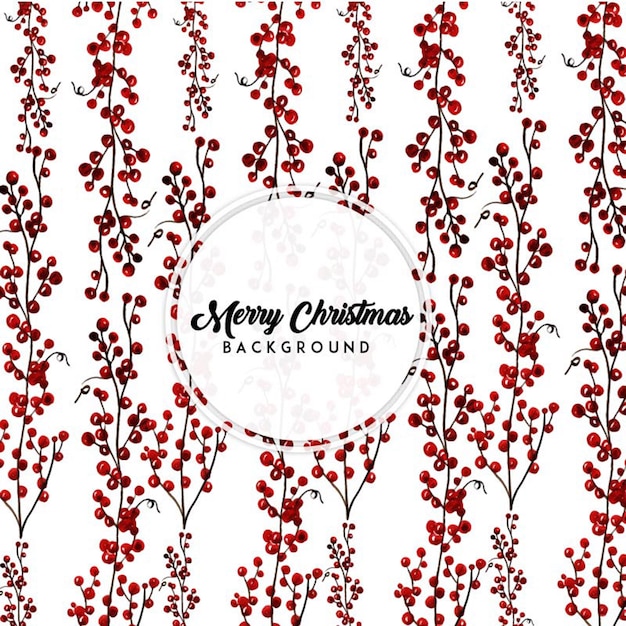 Acuarela fondo floral de Navidad