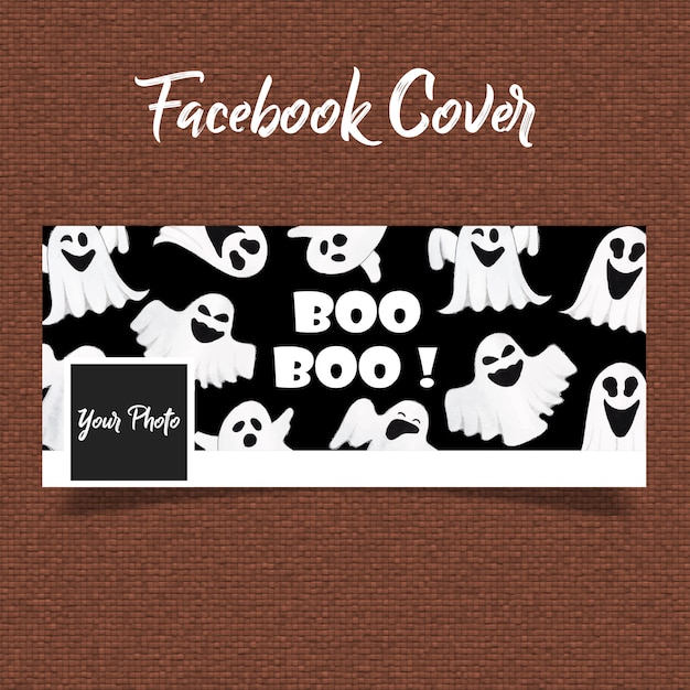 Acuarela halloween facebook cover