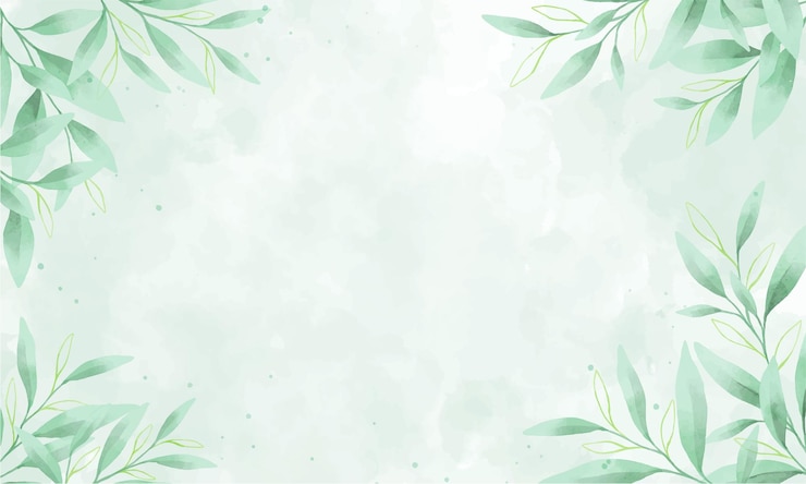Vector acuarela de hermosas hojas de fondo