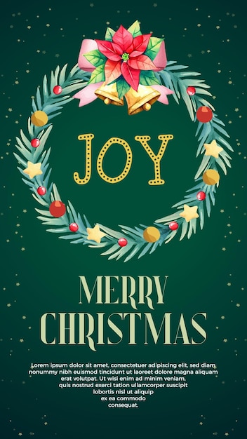 Acuarela telón de fondo de Navidad de lujo para historias y pancartas
