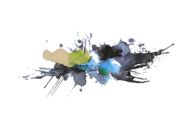 acuarela trazo de pincel fondo aislado png