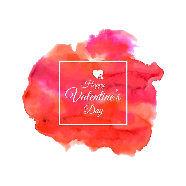 Vector acuarela de valentine splatter designs