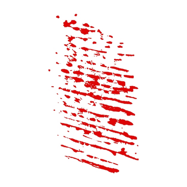Vector acuarela vectorial pintada con pincel rojo pintura o gotas de sangre salpicaduras y salpicadures textura
