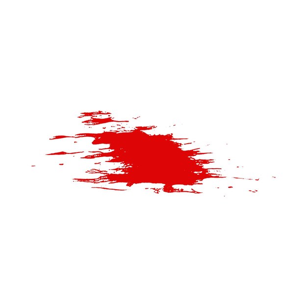 Acuarela vectorial pintada con pincel rojo Pintura o gotas de sangre salpicaduras y salpicadures textura